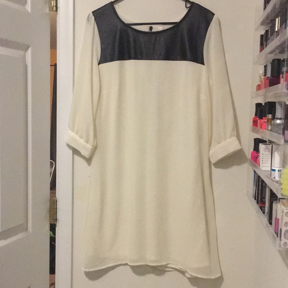 White sheath dress